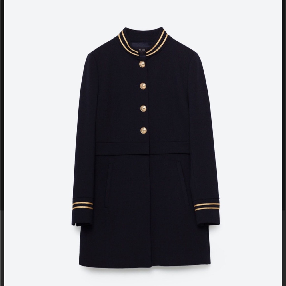 ZARA Mandarin Collar Frock Coat